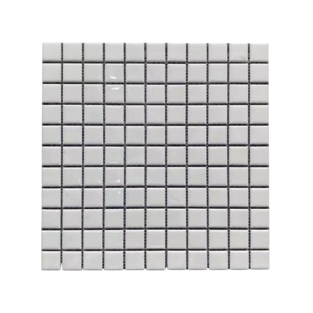 โมเสค TIMELESS TILES รุ่น CLASSIC SQUARE 25 ขนาด 30X30 ซม. สีขาว ผิวเงา GLOSS WHITE โมเสคเซรามิกทรงสี่เหลี่ยมจัตุรัส_0